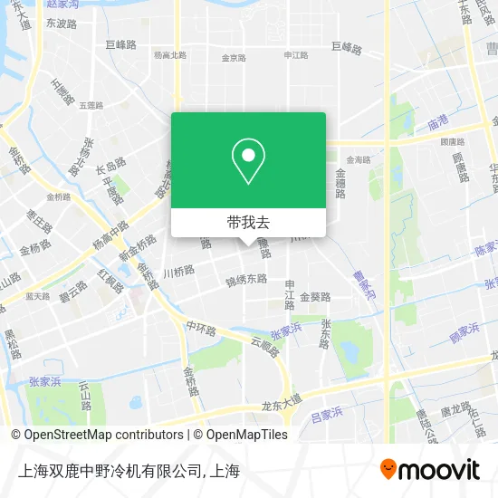 上海双鹿中野冷机有限公司地图