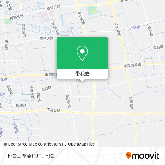 上海雪鹿冷机厂地图