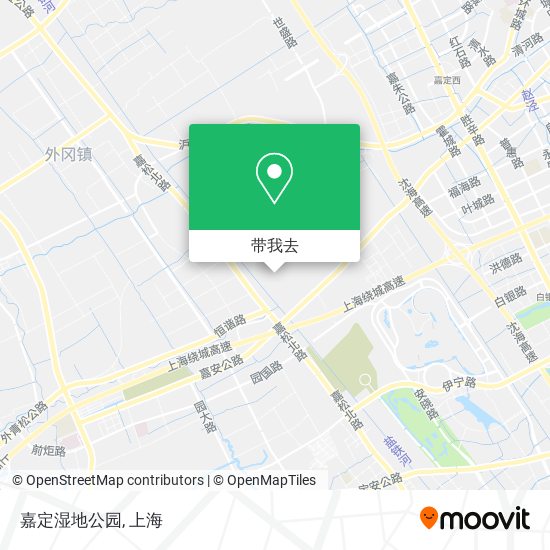 嘉定湿地公园地图