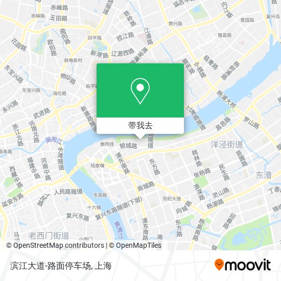 滨江大道-路面停车场地图