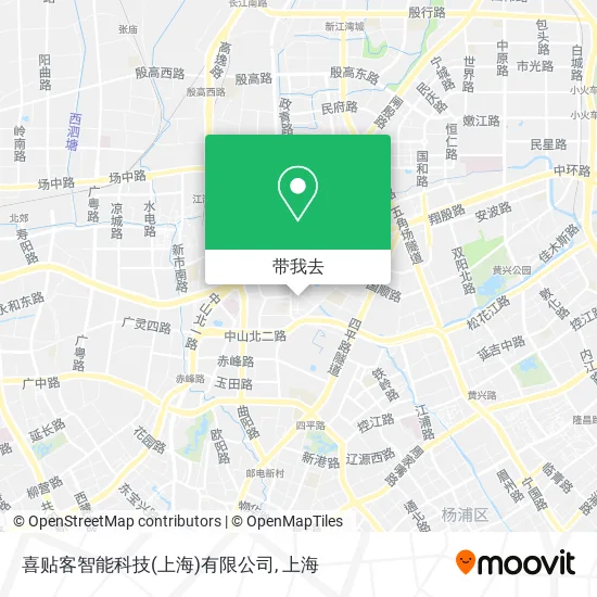 喜贴客智能科技(上海)有限公司地图