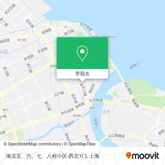 海滨五、六、七、八村小区-西北1门地图