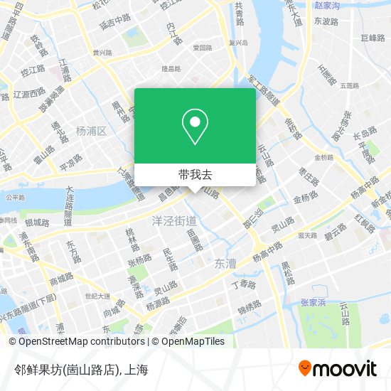 邻鲜果坊(崮山路店)地图