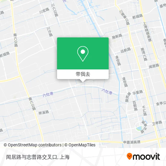 闻居路与志普路交叉口地图