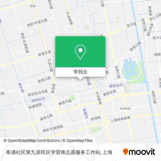 奉浦社区第九居民区学雷锋志愿服务工作站地图