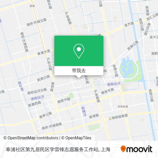 奉浦社区第九居民区学雷锋志愿服务工作站地图