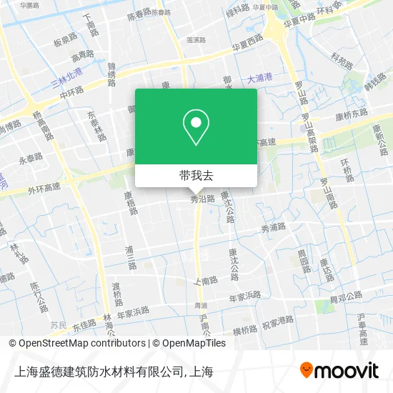 上海盛德建筑防水材料有限公司地图