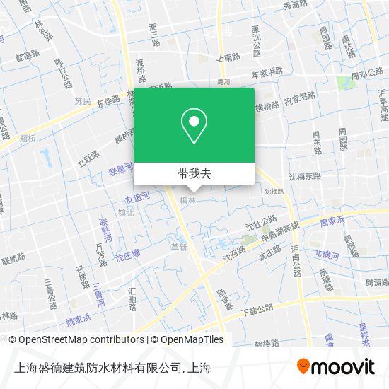 上海盛德建筑防水材料有限公司地图