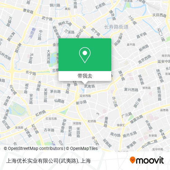 上海优长实业有限公司(武夷路)地图