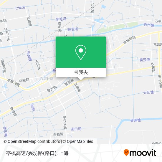 亭枫高速/兴坊路(路口)地图