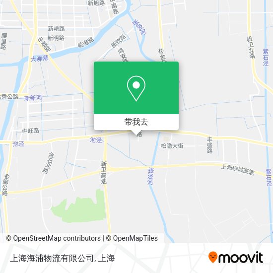 上海海浦物流有限公司地图