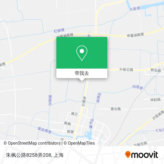 朱枫公路8258弄208地图
