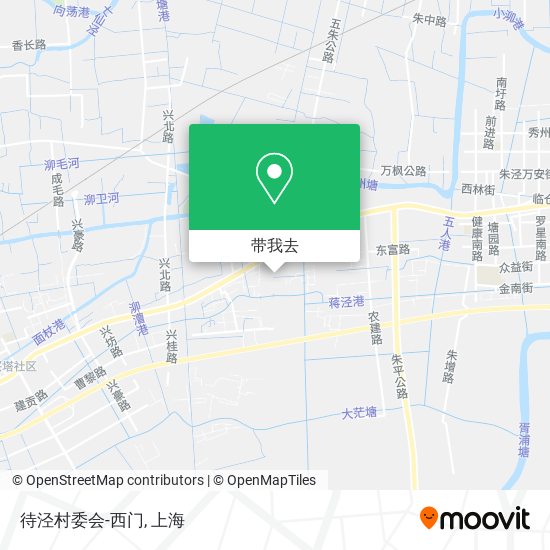 待泾村委会-西门地图