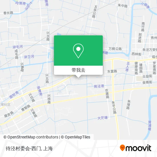 待泾村委会-西门地图