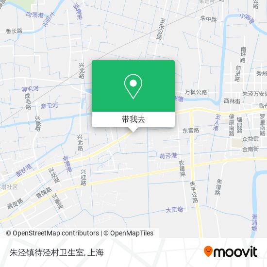朱泾镇待泾村卫生室地图