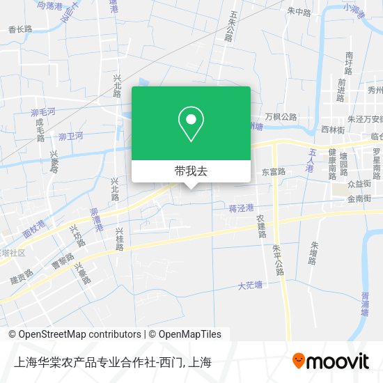 上海华棠农产品专业合作社-西门地图
