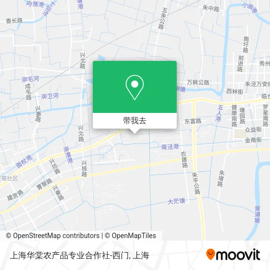 上海华棠农产品专业合作社-西门地图