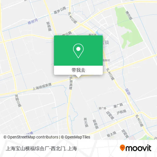 上海宝山横福综合厂-西北门地图