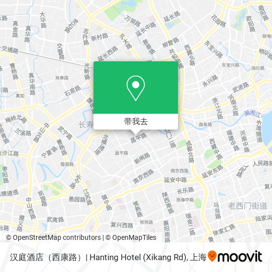 汉庭酒店（西康路）| Hanting Hotel (Xikang Rd)地图