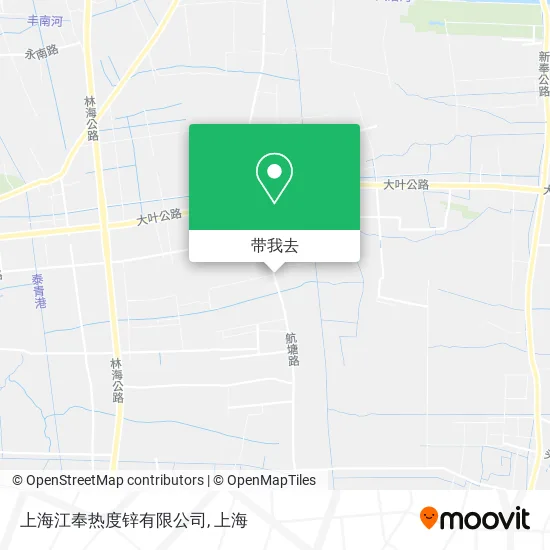 上海江奉热度锌有限公司地图