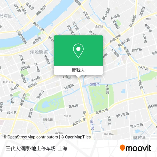 三代人酒家-地上停车场地图