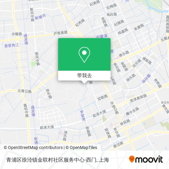 青浦区徐泾镇金联村社区服务中心-西门地图