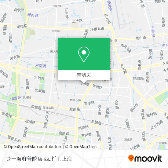 龙一海鲜普陀店-西北门地图