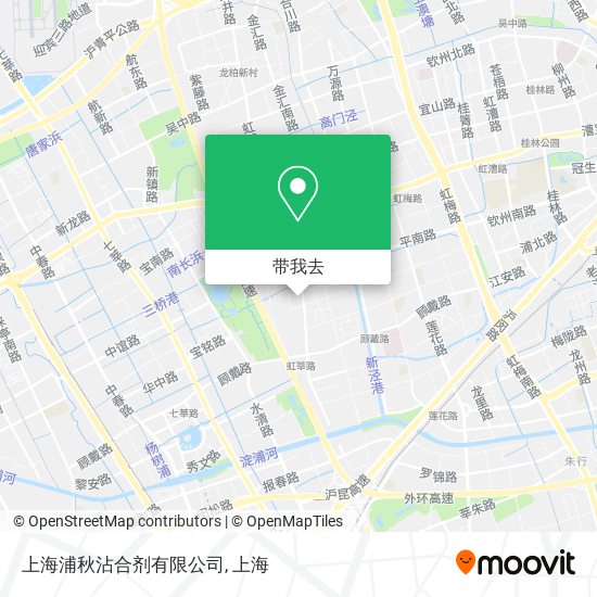 上海浦秋沾合剂有限公司地图