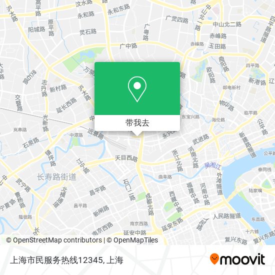 上海市民服务热线12345地图