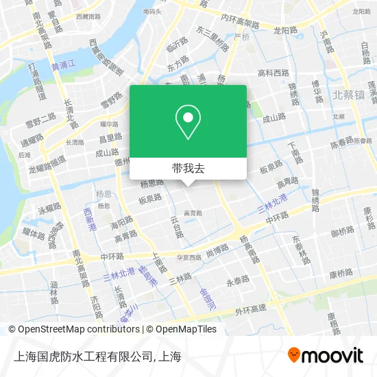 上海国虎防水工程有限公司地图