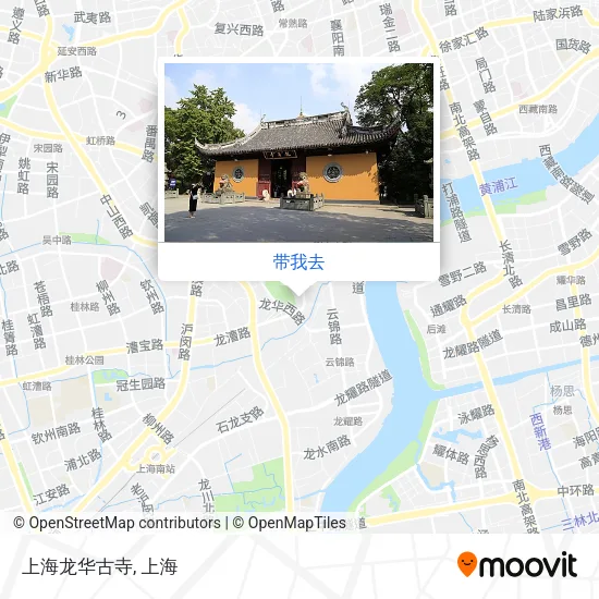 上海龙华古寺地图