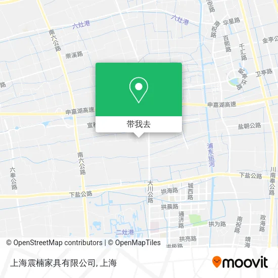 上海震楠家具有限公司地图