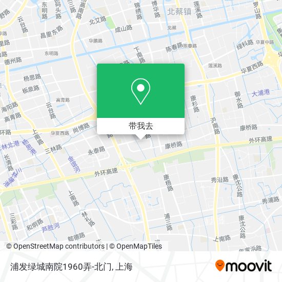 浦发绿城南院1960弄-北门地图