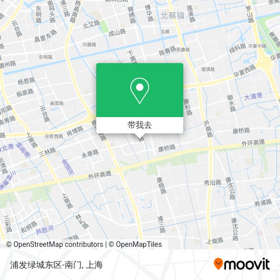 浦发绿城东区-南门地图