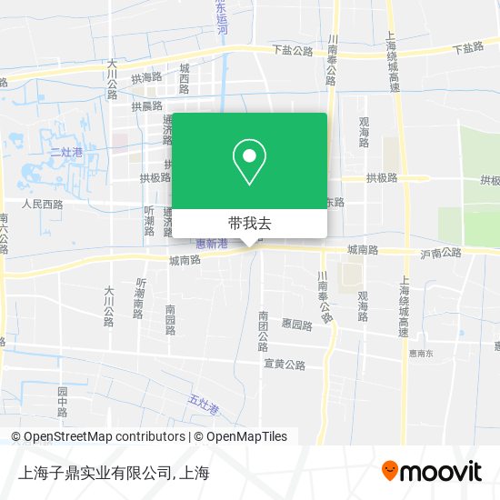 上海子鼎实业有限公司地图