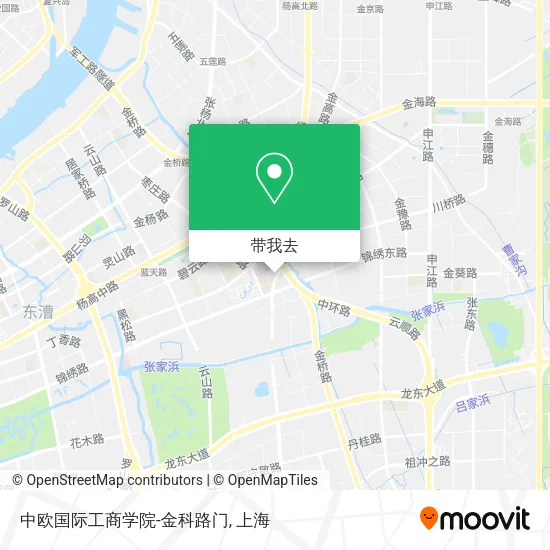中欧国际工商学院-金科路门地图