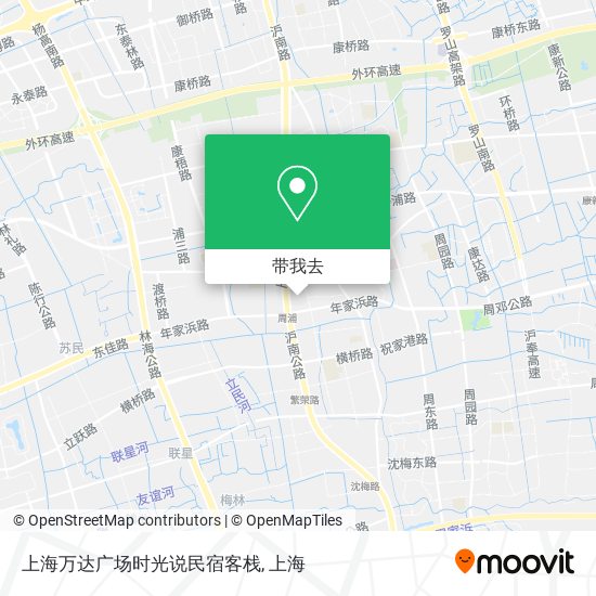 上海万达广场时光说民宿客栈地图