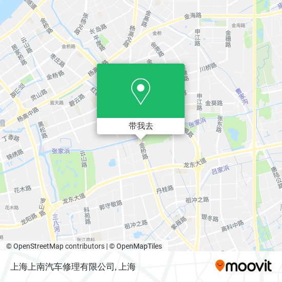 上海上南汽车修理有限公司地图