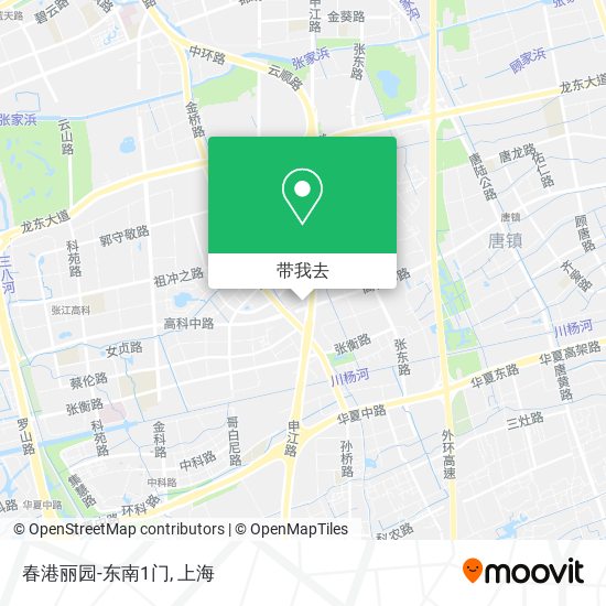 春港丽园-东南1门地图