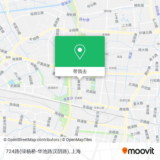 724路(绿杨桥-华池路汉阴路)地图