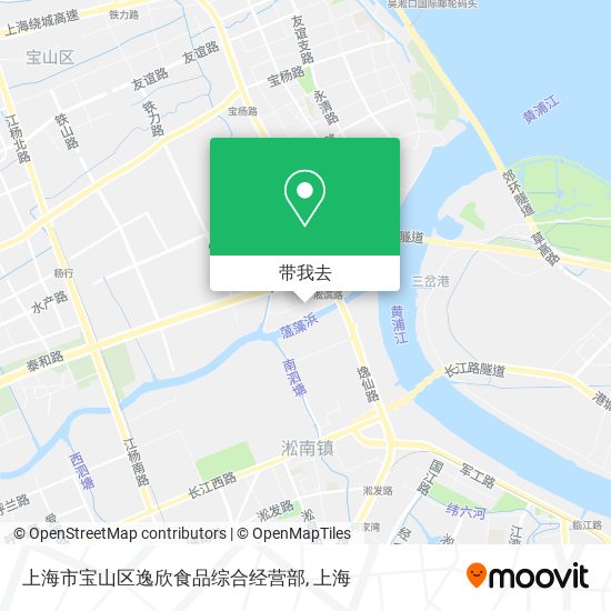 上海市宝山区逸欣食品综合经营部地图