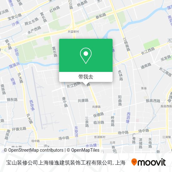 宝山装修公司上海臻逸建筑装饰工程有限公司地图