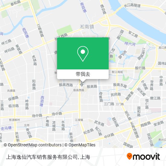 上海逸仙汽车销售服务有限公司地图