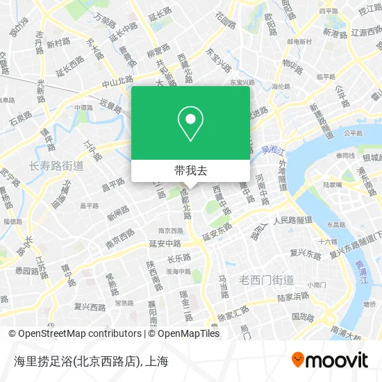海里捞足浴(北京西路店)地图