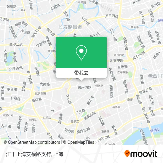 汇丰上海安福路支行地图