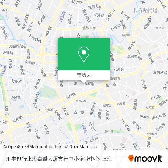 汇丰银行上海嘉麒大厦支行中小企业中心地图