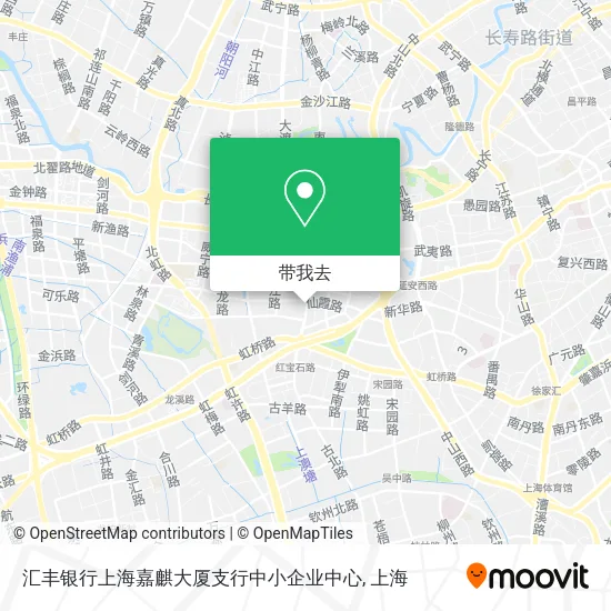 汇丰银行上海嘉麒大厦支行中小企业中心地图