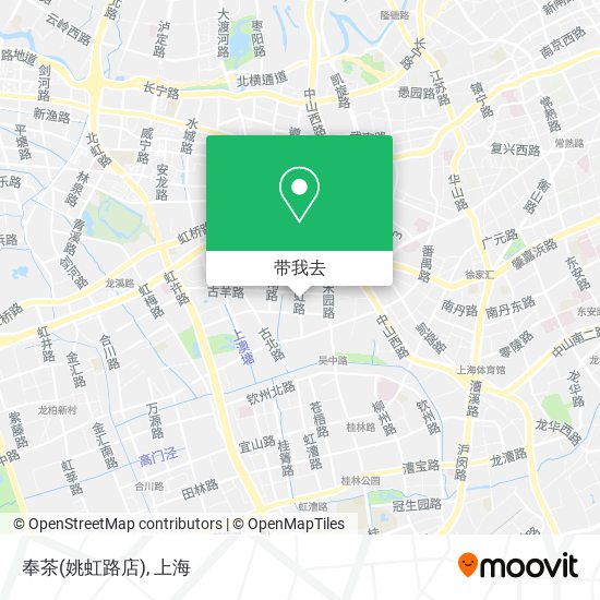 奉茶(姚虹路店)地图