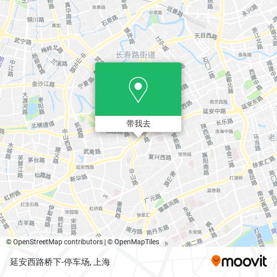 延安西路桥下-停车场地图