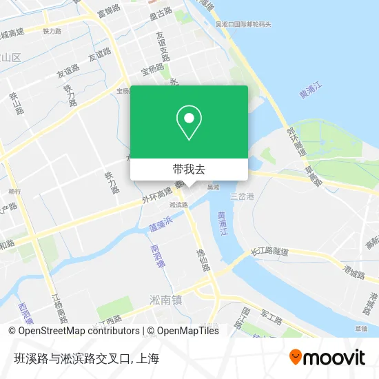 班溪路与淞滨路交叉口地图